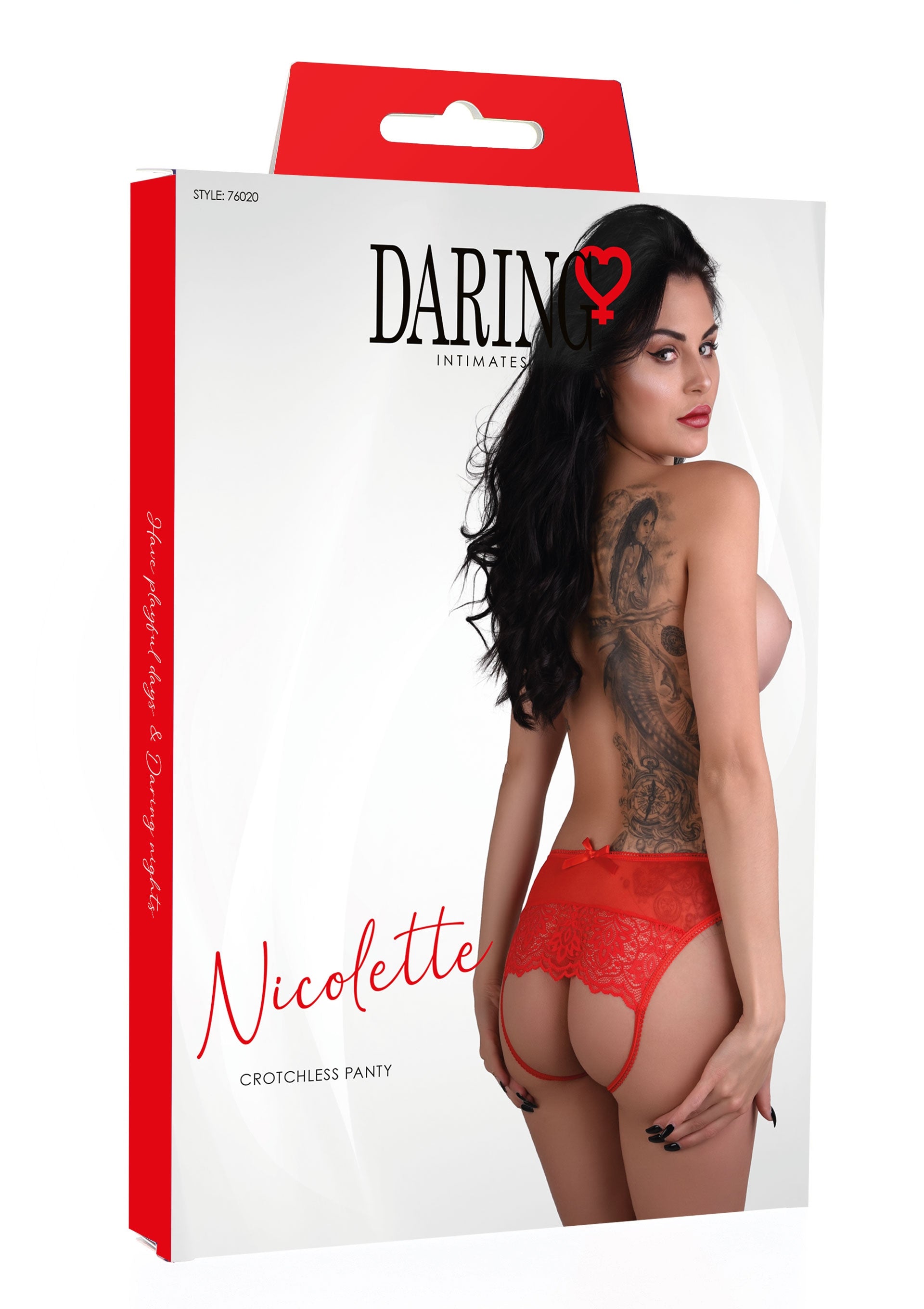 Culotte ouverte Arrière Nicolette Rouge