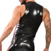 Débardeur en latex Xrub avec Zip Noir-Rouge