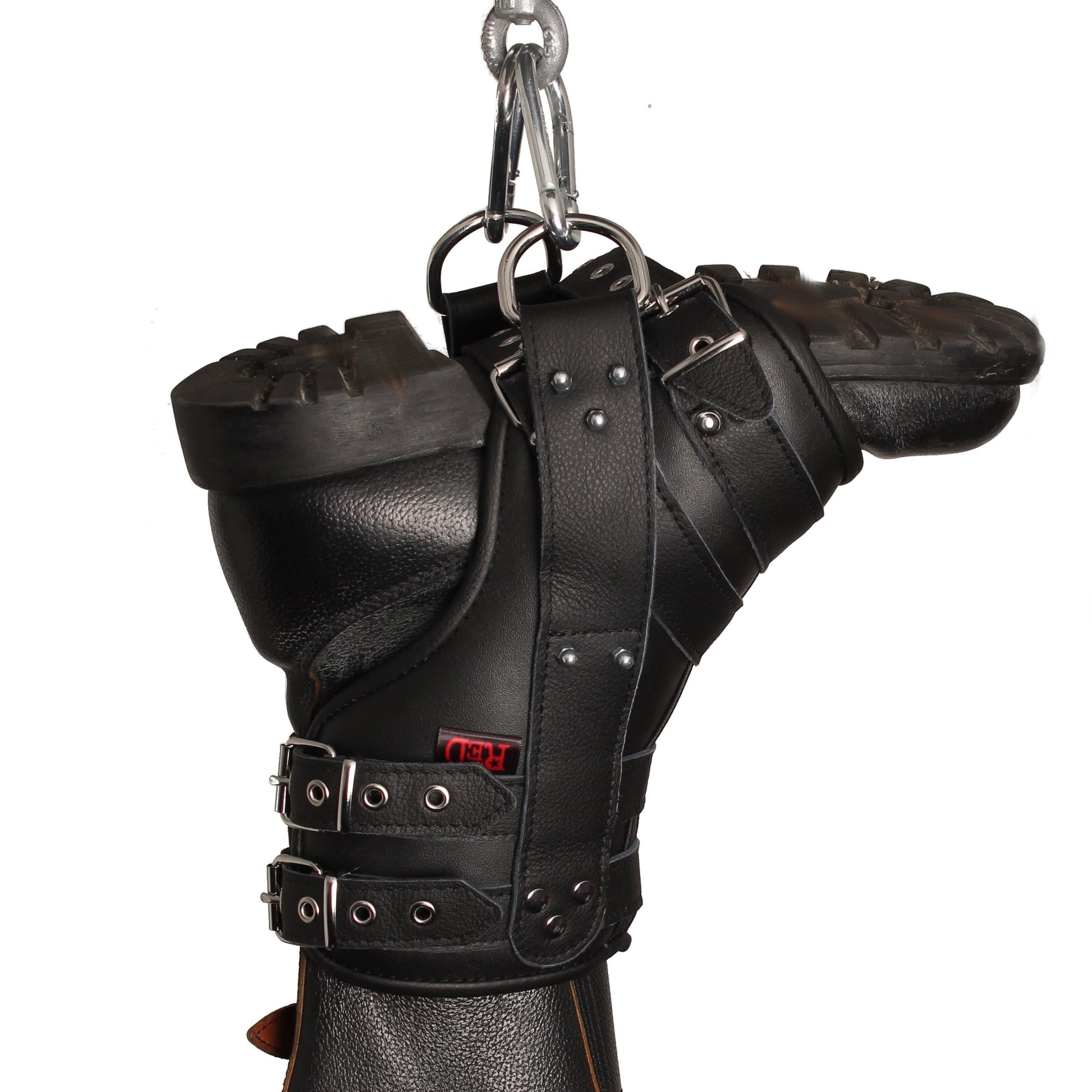 Deluxe set de 2 suspension de pied en cuir