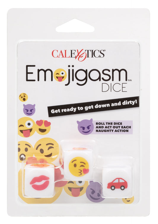 Dés coquins EMOJI GASM x3