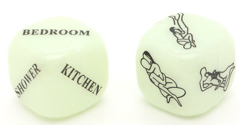Dés coquins Glow dark