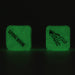 Dés coquins Glow dark