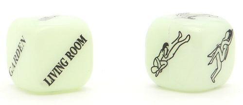 Dés coquins Glow dark