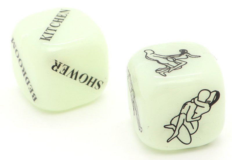 Dés coquins Glow dark