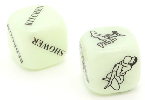 Dés coquins Glow dark