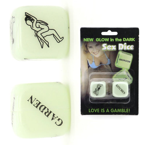 Dés coquins Glow dark