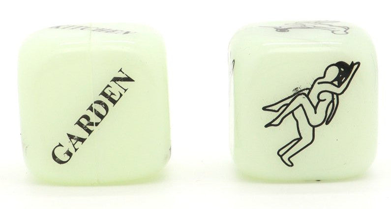 Dés coquins Glow dark