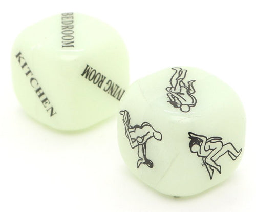 Dés coquins Glow dark