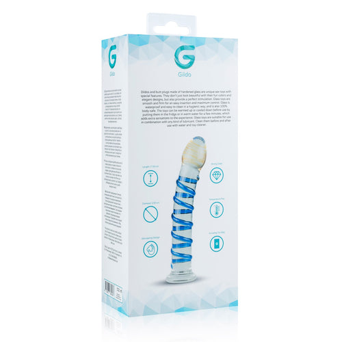 Dildo en Verre n 01 - 17.5 x 3.5 cm