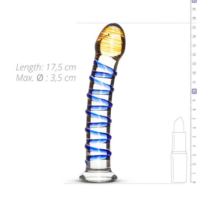 Dildo en Verre n 01 - 17.5 x 3.5 cm