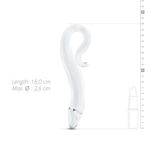 Dildo en Verre n 14 - 18 x 2.6 cm