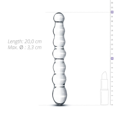 Dildo en Verre n 19 - 20 x 3.2 cm