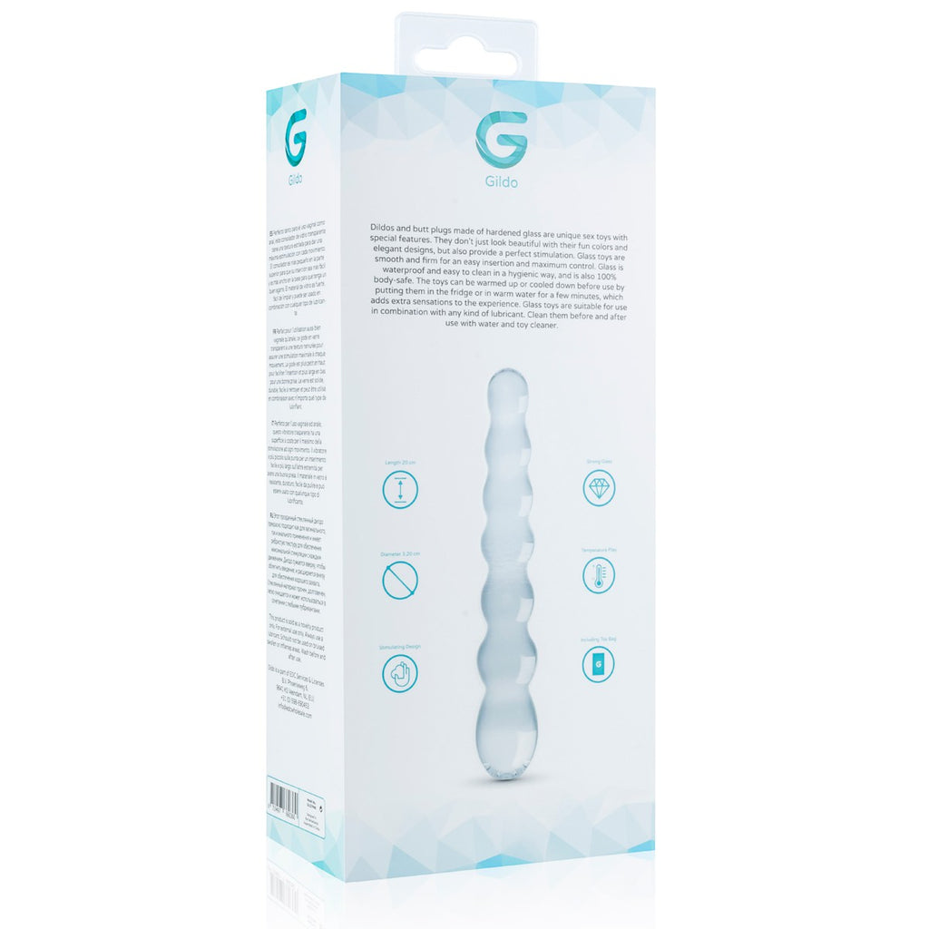 Dildo en Verre n 19 - 20 x 3.2 cm
