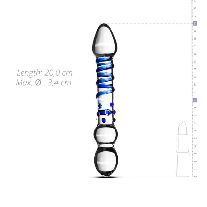 Dildo en Verre n 21 - 20 x 3.4 cm