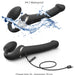 Dildo MULTI ORGASM Strap-On-Me S 14.5 x 3.4cm Noir