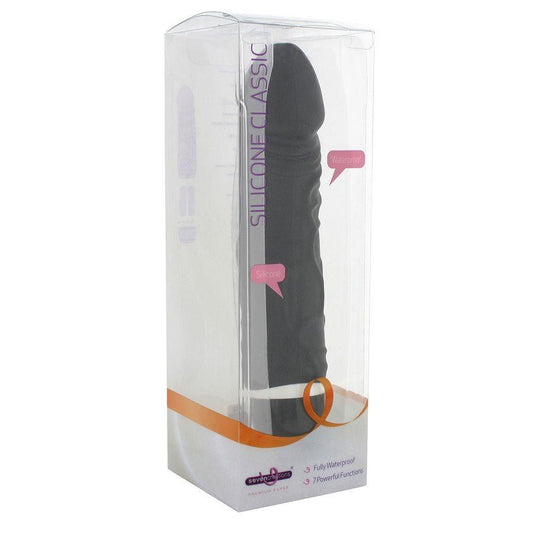 Dildo vibrant Classic Silicone Noir 15 x 4 cm Noir