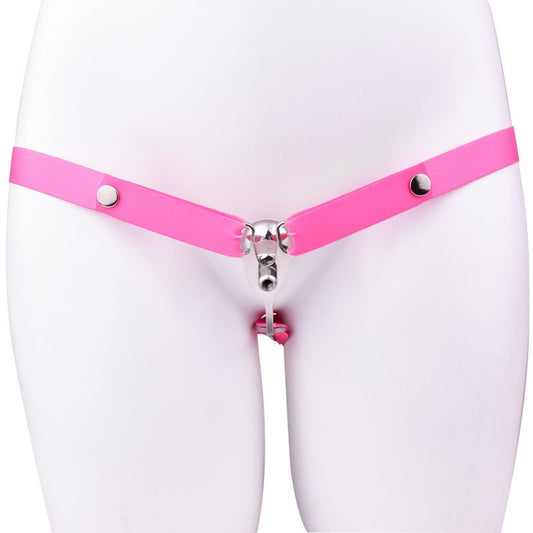 Dispositif Fem Mini V-Free en métal Sangle rose