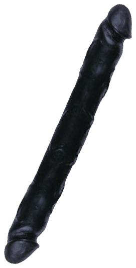 Double Gode 41 x 4cm Noir