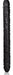Double gode Black Jack 44 x 4.5 cm Noir