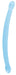 Double Gode Crystal RealRock 42 x 3.5cm Bleu
