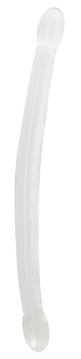 Double Gode Crystal RealRock 42 x 3.5cm Transparent
