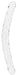 Double Gode CRYSTALDONG 45 x 4.3cm Transparent