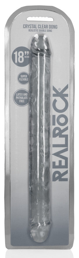 Double Gode CRYSTALDONG 45 x 4.3cm Transparent