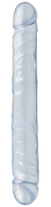 Double gode Jelly Clear 29 x 3.7cm Bleu