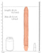 Double gode Realrock 36 x 4.4cm Flesh