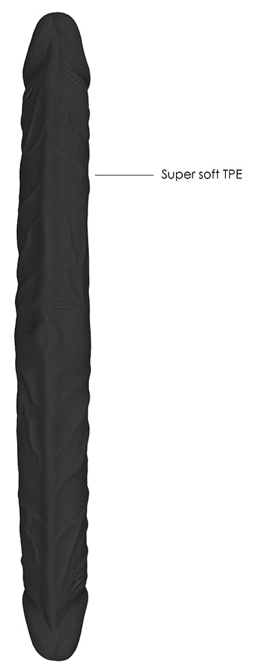 Double gode Realrock 36 x 4.4cm Noir