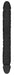 Double gode Realrock 36 x 4.4cm Noir