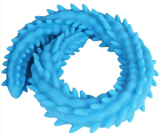 Double Gode Scolop M 50 x 4cm Bleu