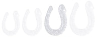 Double Gode transparent U Jelly L 17 x 4.5cm