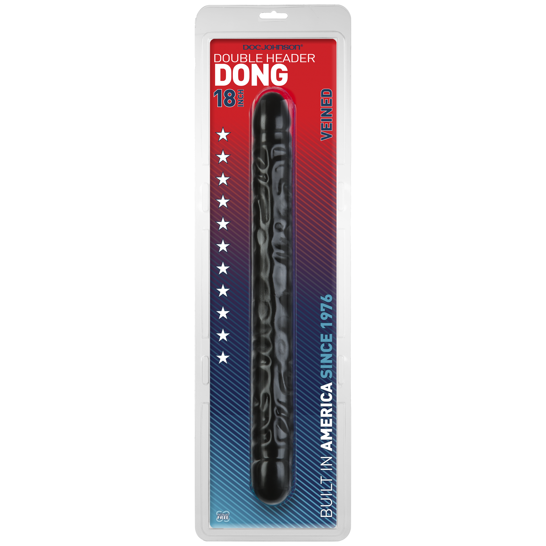 Double Gode XL 45 x 4.5 cm Noir