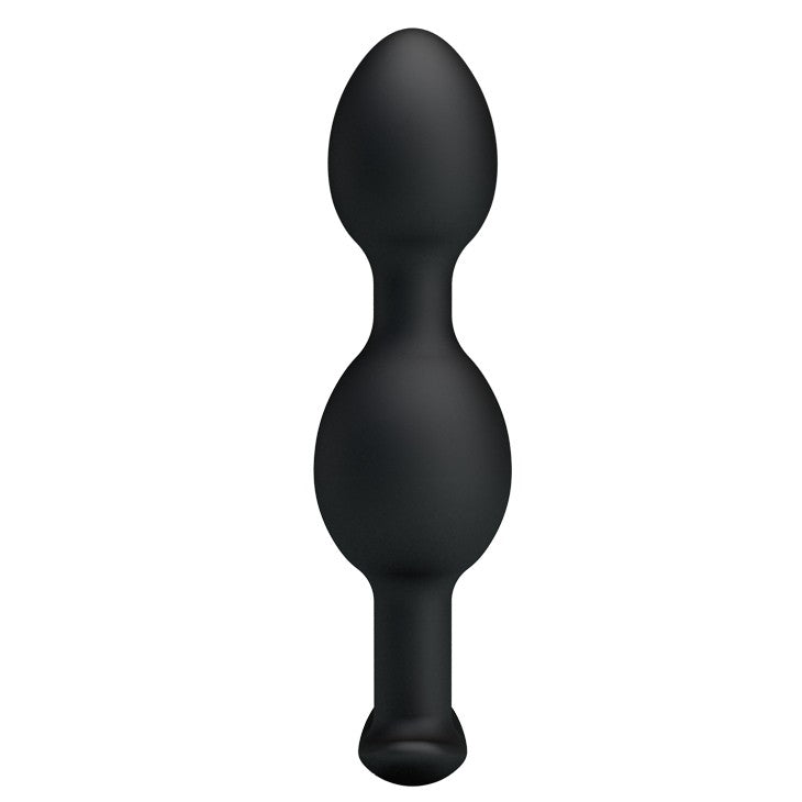 Double Heavy Balls Silicone Butt Plug 12.5 x 3.3 cm