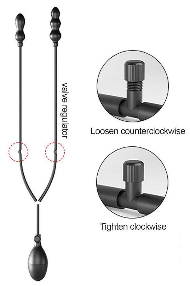 Double Plug gonflable Dualass 7.5 x 2.5cm
