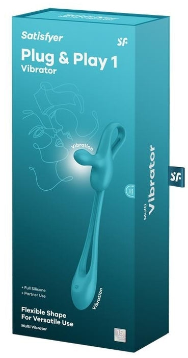 Double Stimulateur avec Plug Anal Plug & Play 1 5 x 2cm