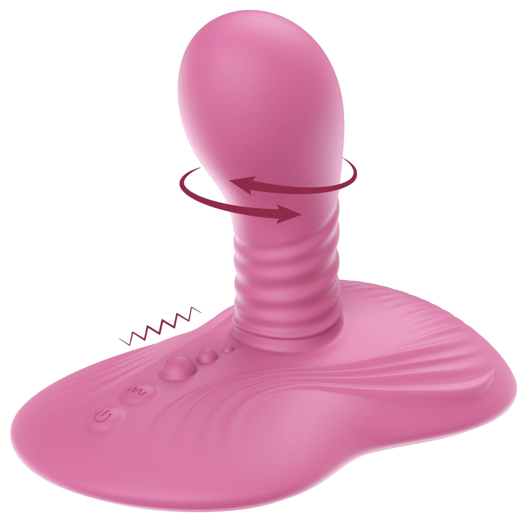 Double stimulateur vibrant rotatif Joystickball 9 x 4.5cm