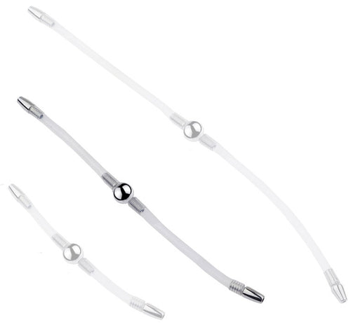 Double Tige d'urètre flexible Flexi Duo 24cm - Diamètre 8mm