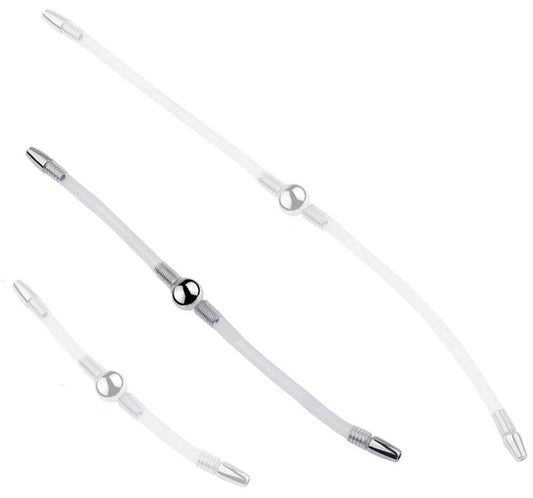 Double Tige d'urètre flexible Flexi Duo 24cm - Diamètre 8mm