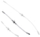 Double Tige d'urètre flexible Flexi Duo 24cm - Diamètre 8mm
