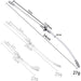 Double Tige d'urètre flexible Flexi Duo 34cm - Diamètre 8mm