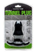 Double Tunnel Plug Extra-Large 14 x 7.8 cm Noir