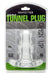 Double Tunnel Plug Extra-Large 14 x 7.8 cm Transparent