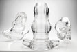 Double Tunnel Plug Extra-Large 14 x 7.8 cm Transparent