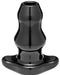 Double Tunnel Plug Noir Large12 x 7 cm