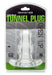 Double Tunnel Plug Transparent Medium 9.5 x 5.2 cm