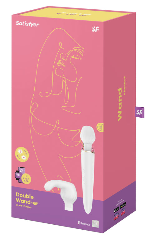 Double Wand-er Satisfyer 33cm Blanc