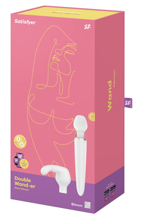 Double Wand-er Satisfyer 33cm Blanc