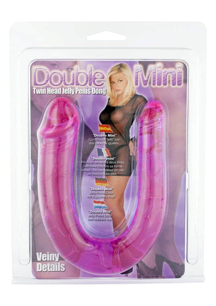 Dougle gode Twin Dong 11 x 3.4cm Violet